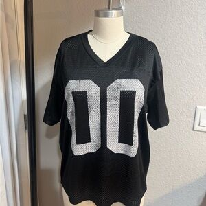 RSQ Black Mesh Jersey Top